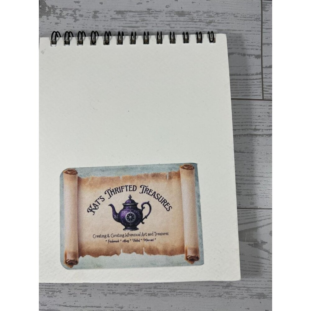 Handmade Spiral Junk Journal 4.75"x6" City Map Cover Memory Keeper - Picture 11 of 11